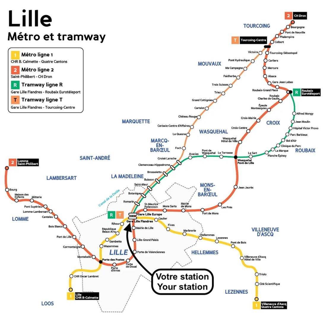 Lille Train Station Nice Studio מראה חיצוני תמונה